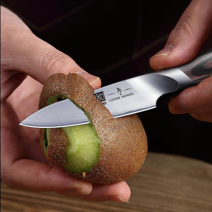 3.75 inch Paring Knife, Ultra Sharp Japanese Kitchen Fruit Knife | Professional Japanese High Carbon Stainless Steel Small Kitchen Knives with Ergonomic Handle
