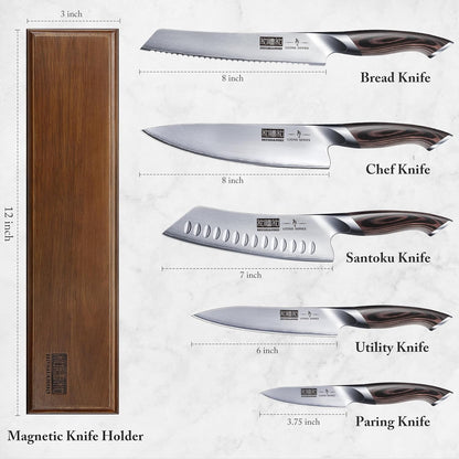 3.75 inch Paring Knife, Ultra Sharp Japanese Kitchen Fruit Knife | Professional Japanese High Carbon Stainless Steel Small Kitchen Knives with Ergonomic Handle