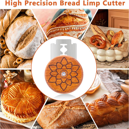 UFO Bread Lame Cutter for Homemade Sourdough,Bread Scorer Tool for Sourdough with 5 Blades and Storage Cover,Slashing Tool Bread Cutting Knife for Artisan Bread and Baguette Makers,Circle