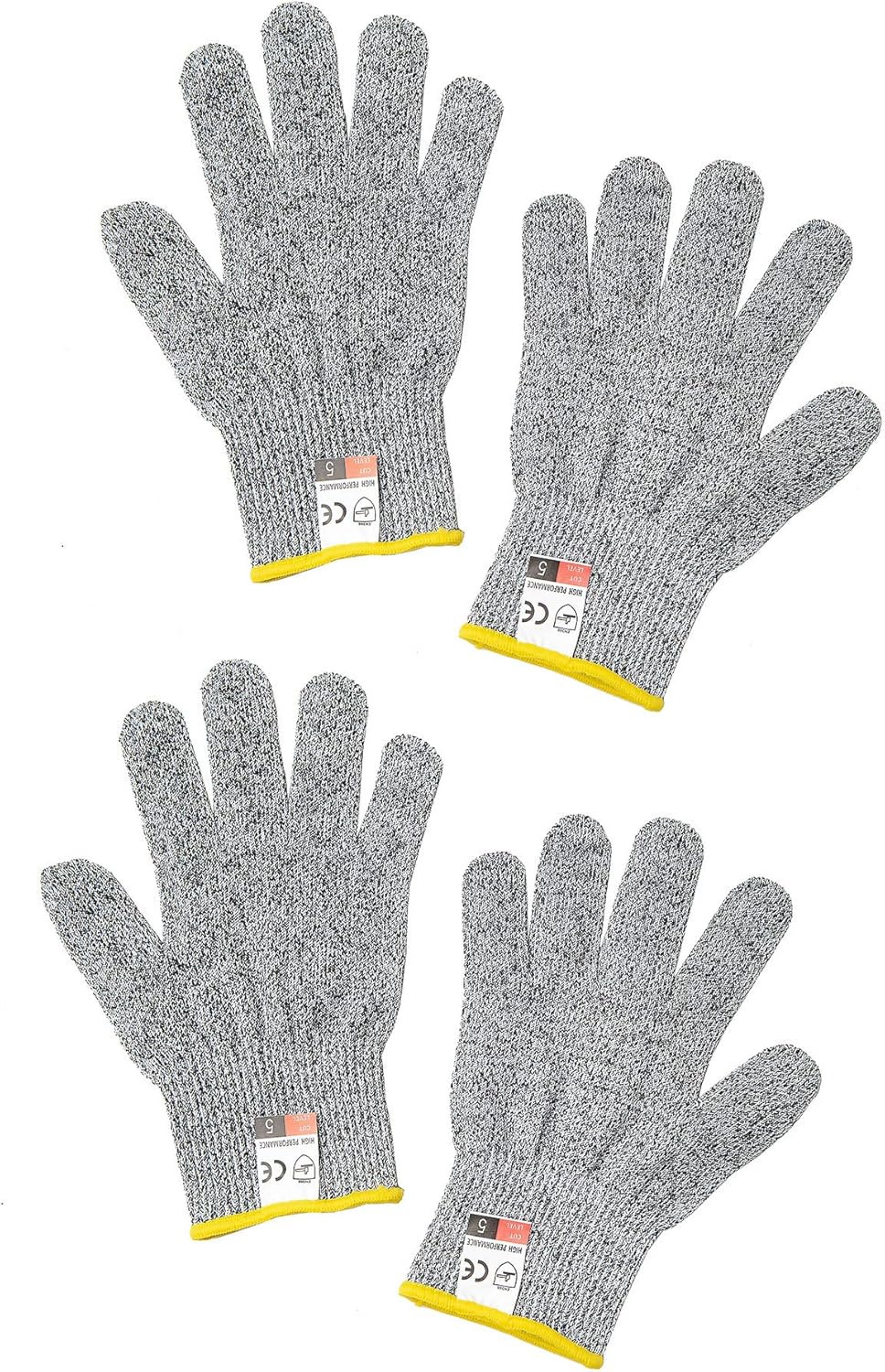 Cut Resistant Glove - High Performance Level 5 Protection for Kitchen Cutting, Food Grade Safety Gloves for Cutting (Small, 10 Pair Stand Gloves)