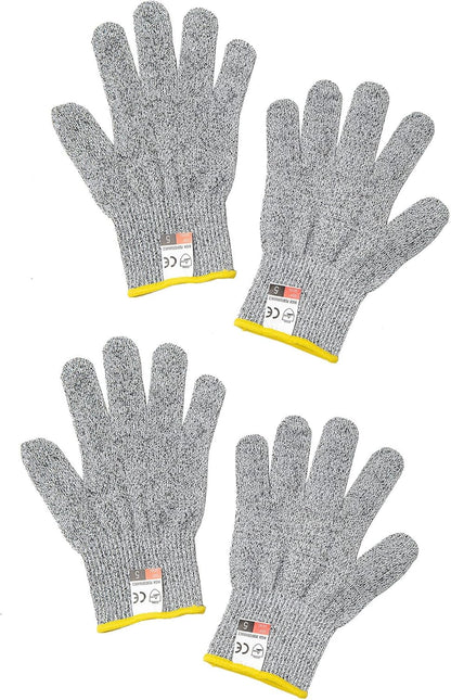 Cut Resistant Glove - High Performance Level 5 Protection for Kitchen Cutting, Food Grade Safety Gloves for Cutting (Small, 10 Pair Stand Gloves)