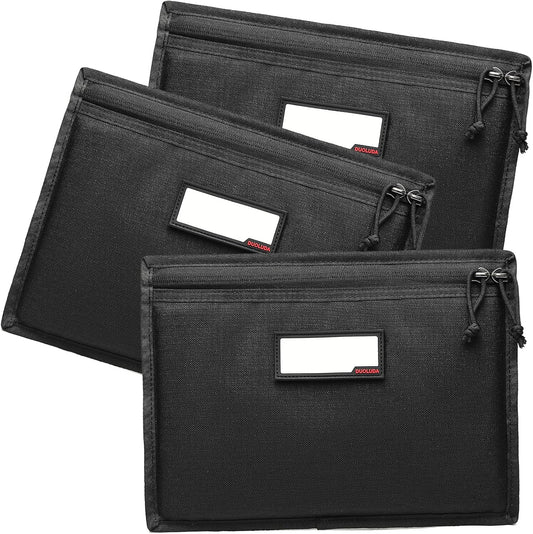 3-Pack Handgun Case,Soft Pistol Rug Case Tactical Handgun Storage Pouch with for Hunting Shooting Range Sports 4 of ID Patches Included
