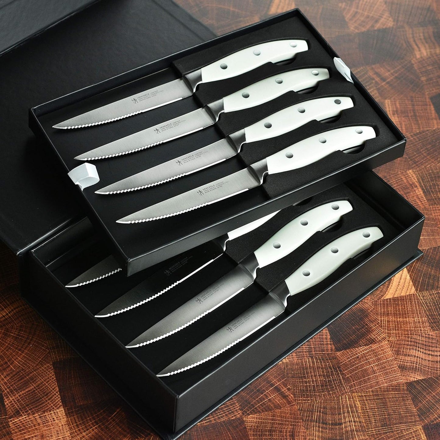 Henckels Forged Contour 8-pc Steak Knife Set - Black