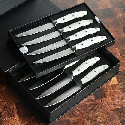 Henckels Forged Contour 8-pc Steak Knife Set - Black
