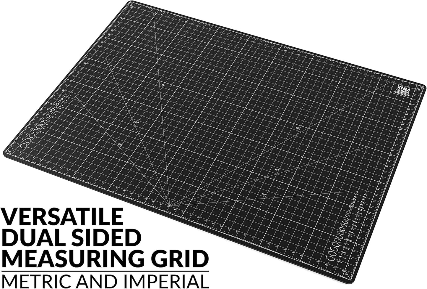 XNM Premium Self Healing Cutting Mat - 8 Inches by 11 inches - A4, 3 Layer Quality PVC Construction - Dual Sided, Imperial and Metric Grid Lines - Perfect for Cutting, Sewing, and Crafts