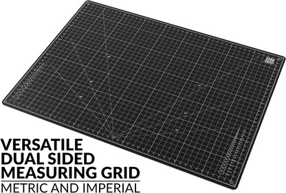 XNM Premium Self Healing Cutting Mat - 8 Inches by 11 inches - A4, 3 Layer Quality PVC Construction - Dual Sided, Imperial and Metric Grid Lines - Perfect for Cutting, Sewing, and Crafts