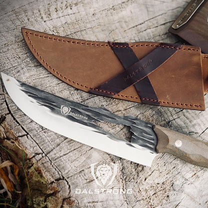 Dalstrong Curved Fillet Boning Knife 6”- Barbarian Series - Premium Swedish 14C28N High Carbon Stainless Steel - Black Brown Wood Handle Knife - Professional Fillet Knife- Sheath Included