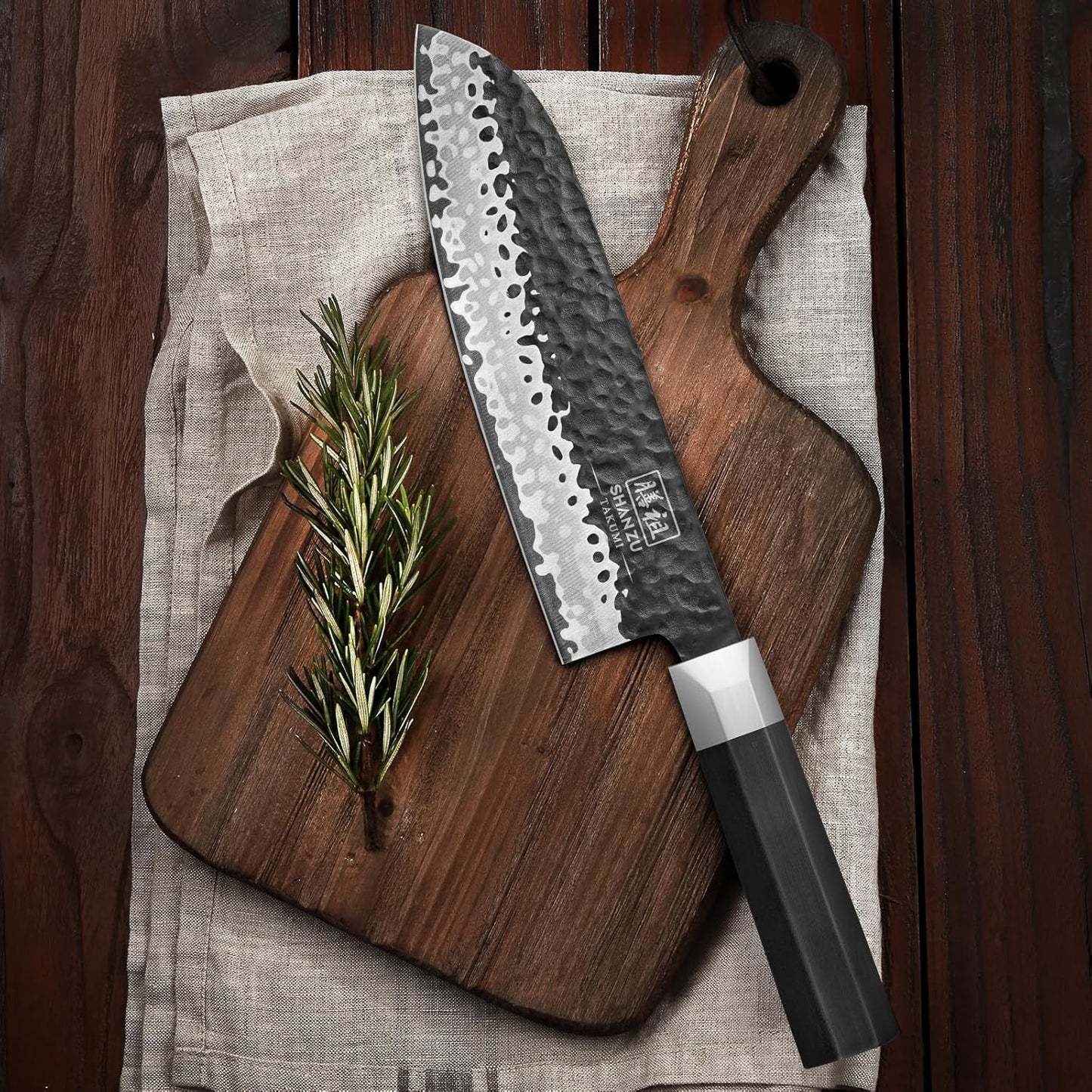 SHAN ZU Japanese Chef Knife 8 Inch, High Carbon Steel 10Cr15Mov Professional Kitchen Knife, Sharp Cooking Knife with G10 Handle Dishwasher Safe, Meat Cutting Gyuto Knife, Gifts for Women & Men