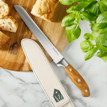 Bloomhouse - Two Time Oprah's Favorite Things Winner - 5" Utility Boning Kitchen Knife German Stainless Steel Blade w/Forged Italian Olive Wood Handle Full Tang for Meat Poultry & Precision Cutting