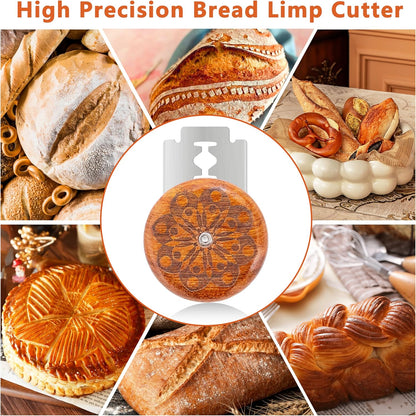 UFO Bread Lame Cutter for Homemade Sourdough,Bread Scorer Tool for Sourdough with 5 Blades and Storage Cover,Slashing Tool Bread Cutting Knife for Artisan Bread and Baguette Makers,Circle
