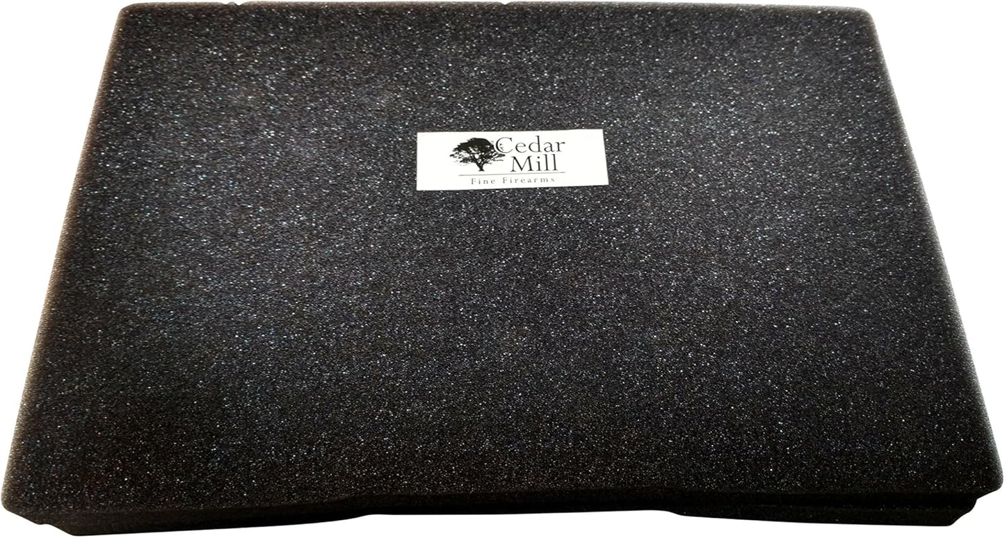Cedar Mill Fine Firearms TSA Approved Hard Gun Case – Airline Approved Lockable Pistol Carrying Case with Dual Latch & Customizable Foam – Fits 9mm Handgun, Revolver & Firearm for Travel & Range Use