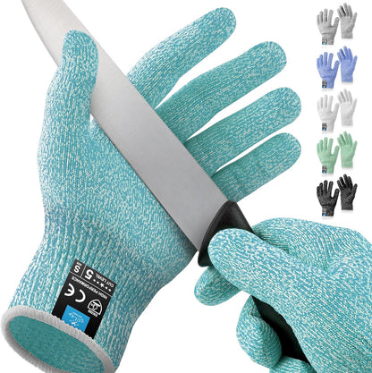 Zulay Cut Resistant Gloves Food Grade Level 5 Protection - Comfortable Safety Cutting Gloves - Cut Resistant Work Gloves