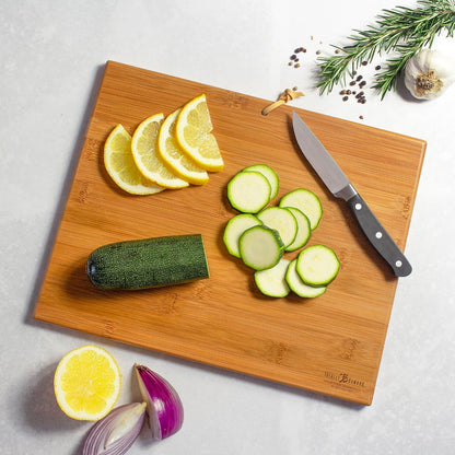 Totally Bamboo North Carolina State Shaped Cutting Board and Charcuterie Serving Platter with Artwork by Summer Stokes, Includes Hang Tie for Wall Display 18" x 8" x 5/8" - Colors A