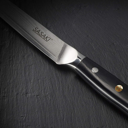 Sasaki 5228194 Masuta Japanese AUS-10 Stainless Steel Santoku Knife with Locking Sheath, 7-Inch
