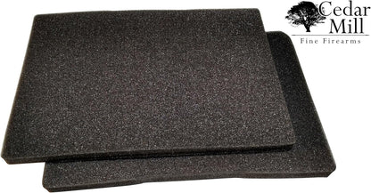 Cedar Mill Fine Firearms TSA Approved Hard Gun Case – Airline Approved Lockable Pistol Carrying Case with Dual Latch & Customizable Foam – Fits 9mm Handgun, Revolver & Firearm for Travel & Range Use
