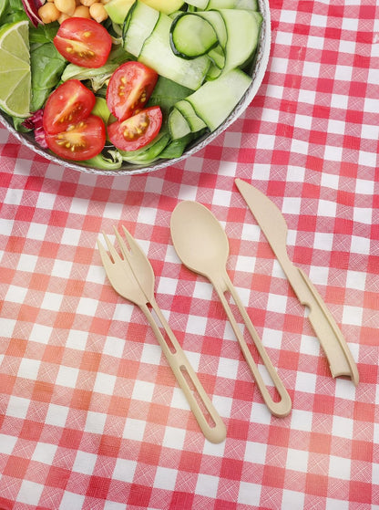 Jokari Travelware Travel Cutlery Set with Case - Compact, Reusable, TSA-Approved for Camping & Picnic. Portable eco-friendly spoon, fork, knife in a lightweight pouch, perfect for lunchbox or travel.