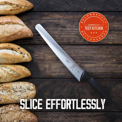 Mercer Culinary Millennia Colors 7-Inch Granton Edge Santoku Knife, Green - Colors B