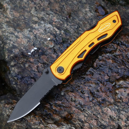 RoverTac Pocket Knife, 15-in-1 Multitool with Pliers, Bottle & Can Opener, 9 Screwdriver Bits, Locking Mechanism & Nylon Sheath - EDC Multi Tool for Camping, Hiking & DIY, Gift for Men & Dad