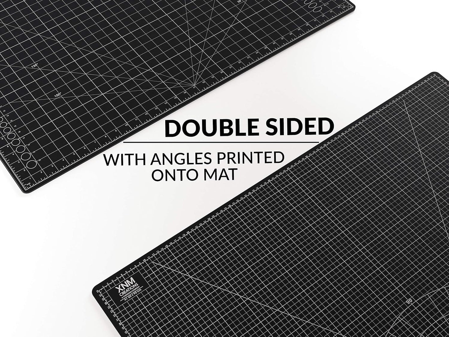 XNM Premium Self Healing Cutting Mat - 8 Inches by 11 inches - A4, 3 Layer Quality PVC Construction - Dual Sided, Imperial and Metric Grid Lines - Perfect for Cutting, Sewing, and Crafts