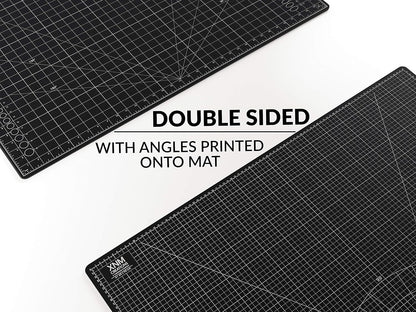 XNM Premium Self Healing Cutting Mat - 8 Inches by 11 inches - A4, 3 Layer Quality PVC Construction - Dual Sided, Imperial and Metric Grid Lines - Perfect for Cutting, Sewing, and Crafts