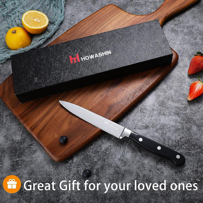 Chef Knife 5 Inch & Kitchen Knife Set Professional, German High-Carbon Stainless Steel,Razor Sharp, Ergonomic Handle,Utility Knife with Christmas Gift Box