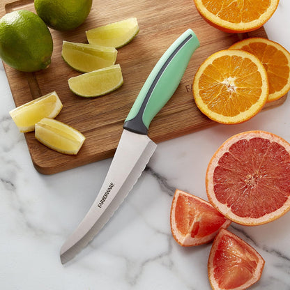 Farberware Precise Slice Utility Knife Set, 3 Piece, Multicolor
