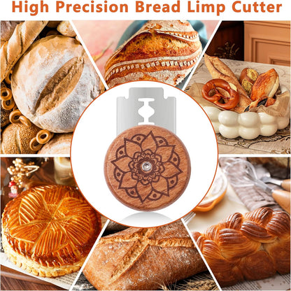 UFO Bread Lame Cutter for Homemade Sourdough,Bread Scorer Tool for Sourdough with 5 Blades and Storage Cover,Slashing Tool Bread Cutting Knife for Artisan Bread and Baguette Makers,Circle