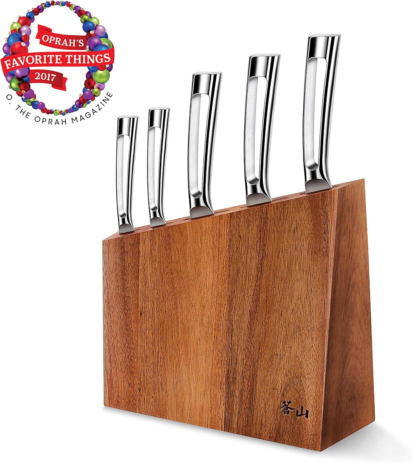 Cangshan N1 Series 6-Piece German Steel Forged Knife Block Set, Walnut Block