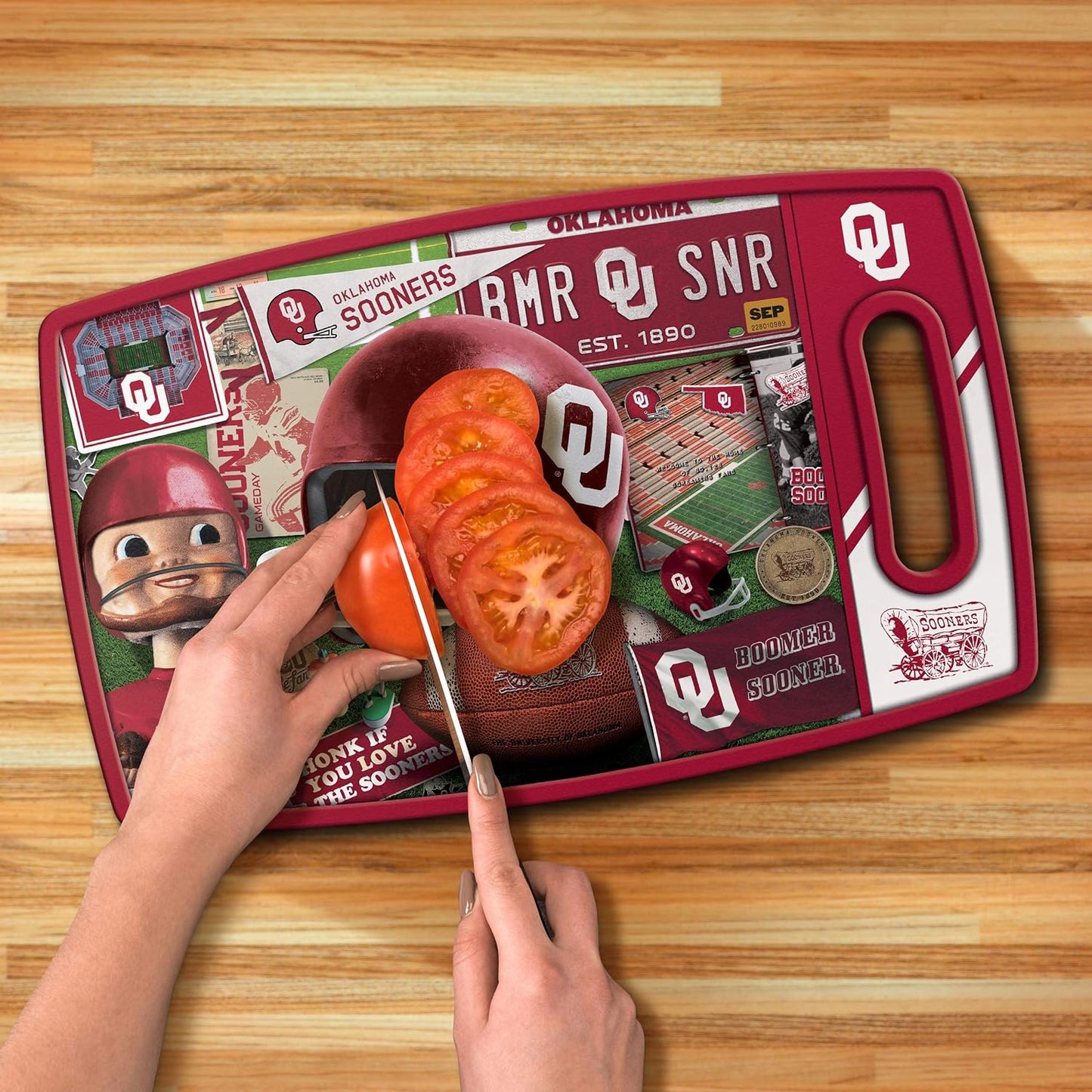 YouTheFan NCAA Retro Series Cutting Board - Colors B