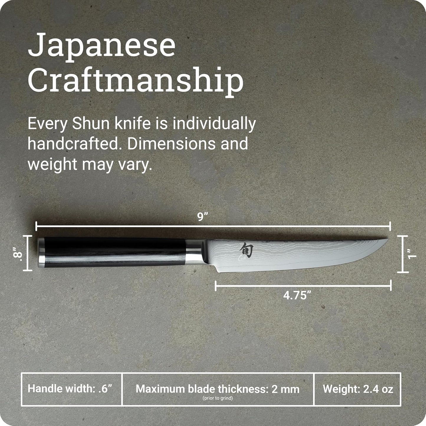 Shun Classic Blonde 8" Kiritsuke Knife, Handcrafted Japanese Kitchen Knife for Professional and Home Chefs, VG-MAX Core with Damascus Stainless Steel Cladding, Pakkawood Handle