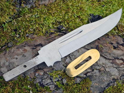 420 Stainless Steel Knife (420 Stainless Steel, Pair of 5.375 inch Bowie Blades)