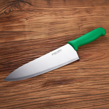 10 inch Japanese High Carbon Stainless Steel Chef Knife, Professional Sharp Wide Cook Knife with Non-slip Ergonomic Handle, for Kitchen Home Restaurant (Green)