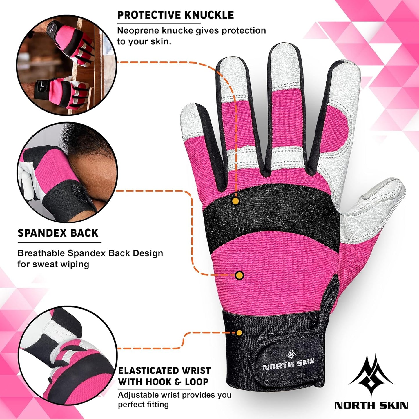 Gardening Thorn-Proof Working Gloves with Touch Screen Support, Thick Leather, Heavy-Duty Safety Gloves for Garden