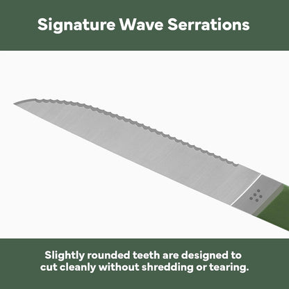 Steak Knives Set of 4 - Precision Serrated Blades for Effortless Dining - Stainless Steel - Superior Cuts with Four Steak Knives Handles - Black