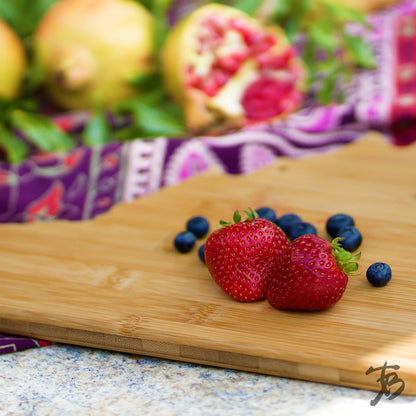 Totally Bamboo Oklahoma State Shaped Bamboo Serving and Cutting Board