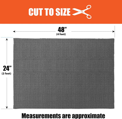 Non Slip Padded Rubber Mat 24 x 48 Inch, Woodworking Router Table & Workbench Mat, Anti Skid CNC Tool Mat, Cabinet Shelf & Drawer Liner for Kitchen or Garage Shop Storage