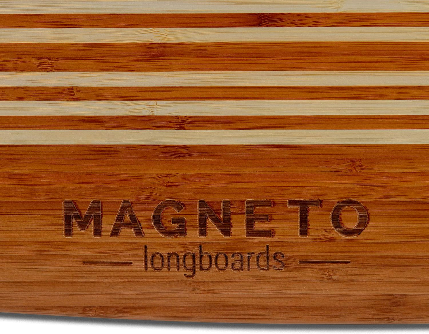 Magneto Longboards Bamboo Longboards for Cruising, Carving, Free-Style, Downhill and Dancing (Bamboo Drop & Fiberglass Through Longboard)
