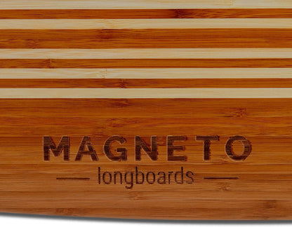 Magneto Longboards Bamboo Longboards for Cruising, Carving, Free-Style, Downhill and Dancing (Bamboo Drop & Fiberglass Through Longboard)