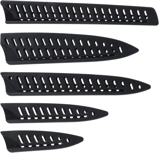 5 Pieces Kitchen Knife Sheath, Safety Knife Covers, Knife Sheath Blade Protector for 10'' 8'' 5'' 3.5'' Chef Knife, Bread Knife, Utility Knife, Paring Knife