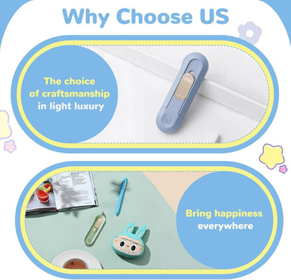 9 PSC Box Cutter,Retractable Box Opener, Package Opener, Easy Slide Retractable Cute Utility Knife For Opening Daily Express Boxes, Envelopes, Packages, Paper tapes and more (9 PSC Box Cutter)