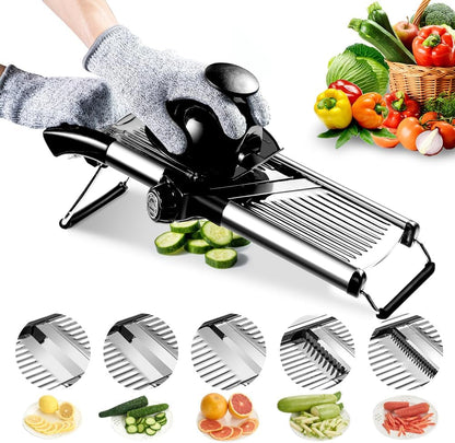 Mandoline Slicer for Kitchen, Mandolin and Julienne for Vegetables