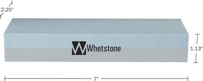 Sided, Gray Knife Stone-Dual 400/1000 Grit Wet Block-Sharpens and Polishes Sharp Tools and Kitchen, Hunting, and Pocket Knives by Whetstone, 1-Pack, Limestone