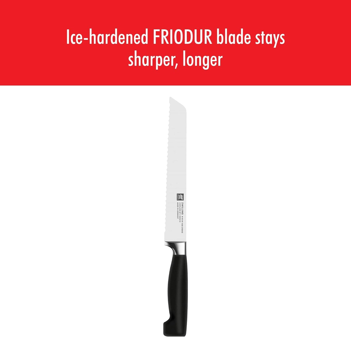 HENCKELS J.A Twin Four Star 8-Inch High Carbon Stainless Steel Bread knife