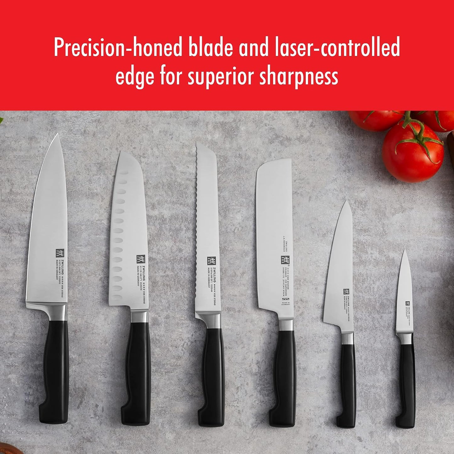 HENCKELS J.A Twin Four Star 8-Inch High Carbon Stainless Steel Bread knife