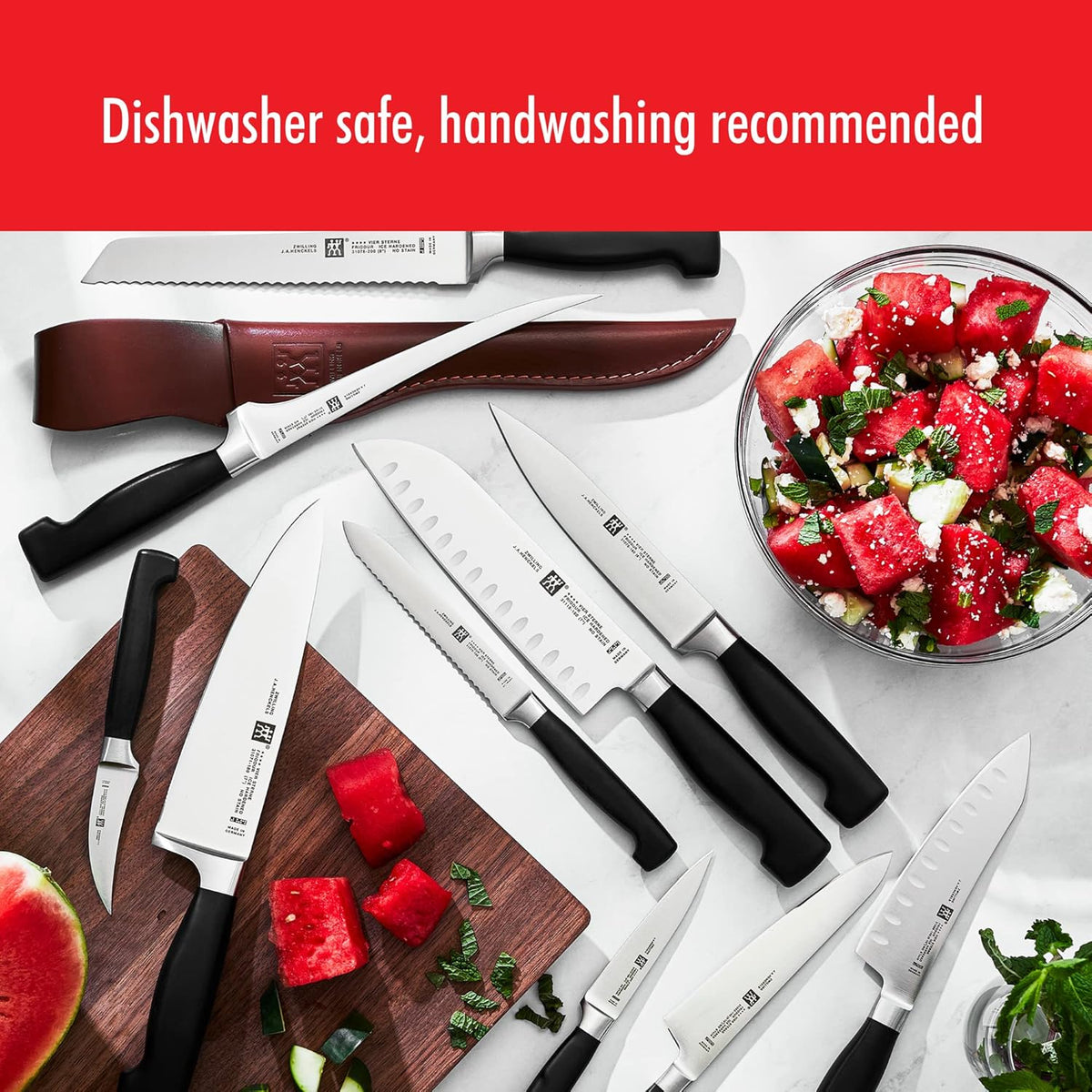 HENCKELS J.A Twin Four Star 8-Inch High Carbon Stainless Steel Bread knife