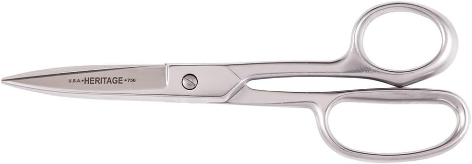 G758HC Scissors, Made in USA, Utility Shear for Use in Poultry and Other Sanitary Environments, Stainless Steel, 8-Inch