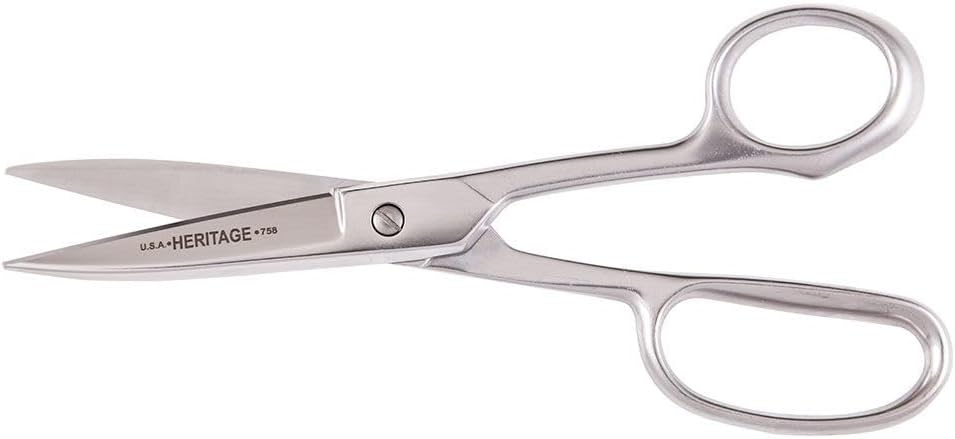 G758HC Scissors, Made in USA, Utility Shear for Use in Poultry and Other Sanitary Environments, Stainless Steel, 8-Inch