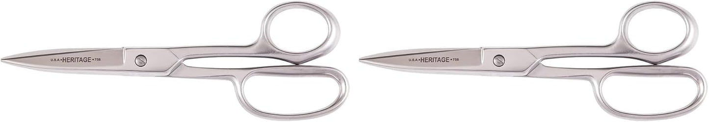 G758HC Scissors, Made in USA, Utility Shear for Use in Poultry and Other Sanitary Environments, Stainless Steel, 8-Inch