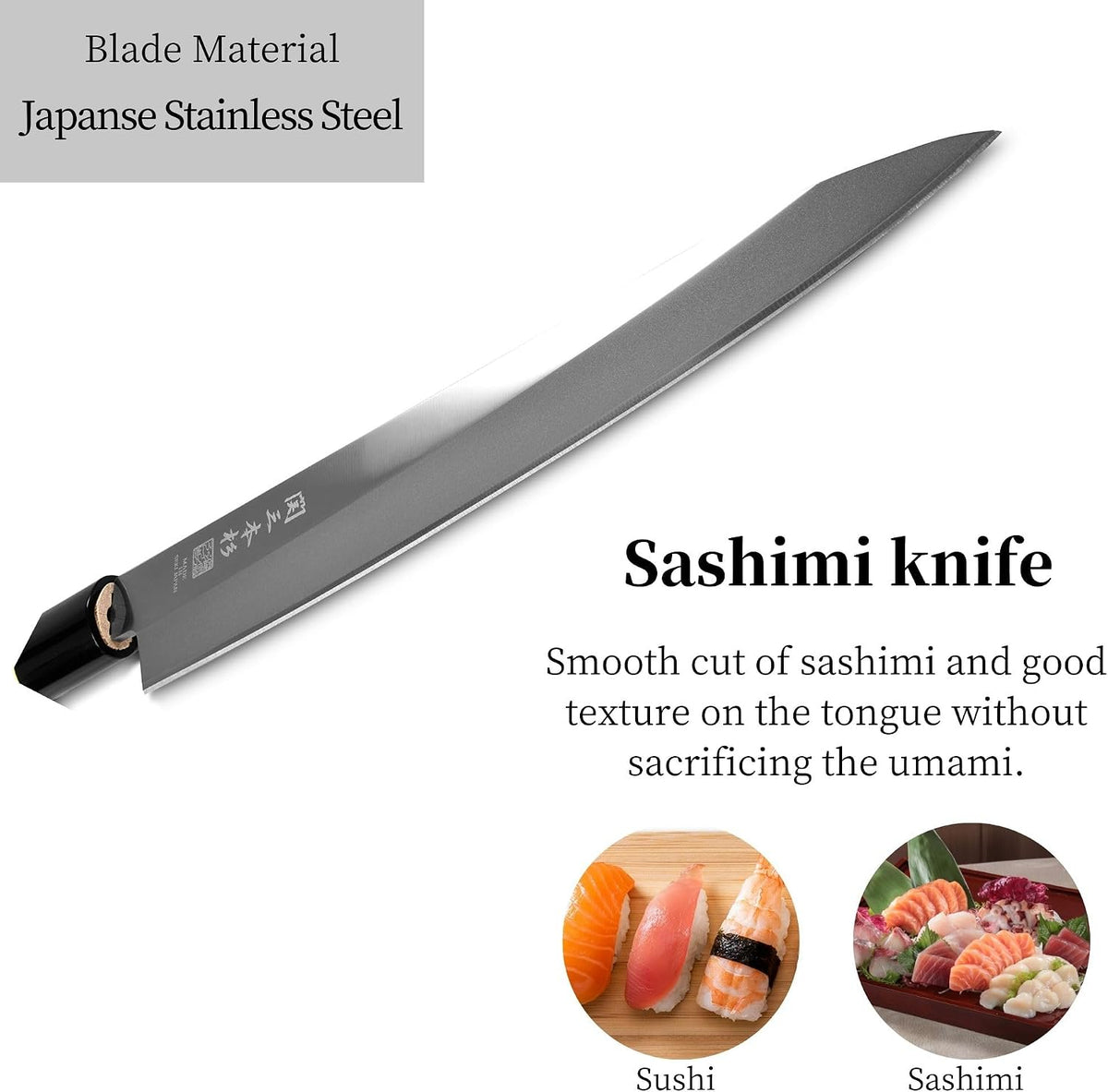 Deba Knife Sushi Sashimi Knife 420J2 Stainless Steel 5.9" Seki SANBONSUGI