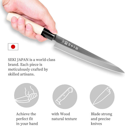 Deba Knife Sushi Sashimi Knife 420J2 Stainless Steel 5.9" Seki SANBONSUGI